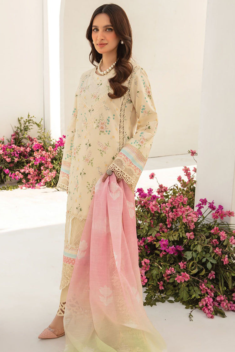 Picture of Rang Rasiya - D1 Ivory Florence Summer Edit Collection - Available at Raja Sahib