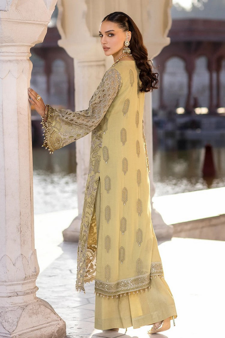 Picture of Flossie - 01 HONEY HAZE Safeera Embroidered Chiffon Collection Vol 13 - Available at Raja Sahib