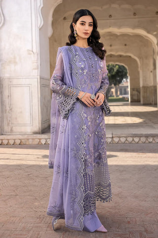 03 VIOLET SWEET Safeera Embroidered Chiffon Collection Vol 13