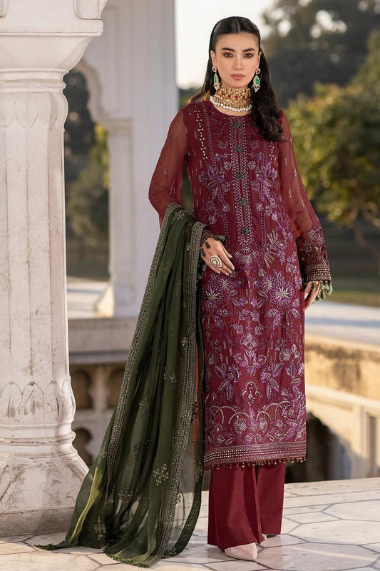 Picture of Flossie - 05 CHERRYADE Safeera Embroidered Chiffon Collection Vol 13 - Available at Raja Sahib