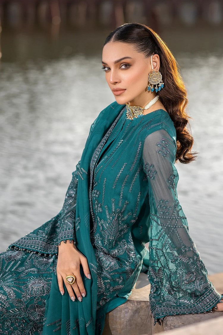 Picture of Flossie - 06 COLD LIGHT Safeera Embroidered Chiffon Collection Vol 13 - Available at Raja Sahib