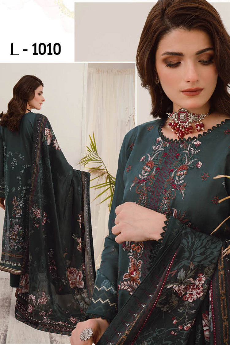 Picture of Ramsha - L 1010 Mashaal Embroidered Lawn Collection Vol 10 - Available at Raja Sahib