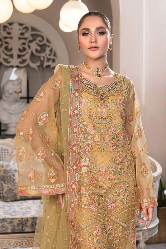 Picture of Janique - D 004 Amber Field JJ Embellished Luxury Collection Vol 2 - Available at Raja Sahib