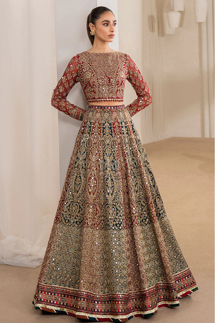 Picture of Jazmin - EMBROIDERED CHIFFON UC 3025 Luxury Embroidered Wedding Formals Edit - Available at Raja Sahib