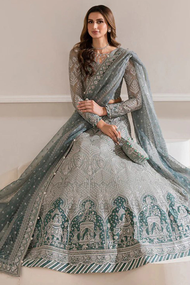 Picture of Jazmin - EMBROIDERED CHIFFON UC 3026 Luxury Embroidered Wedding Formals Edit - Available at Raja Sahib