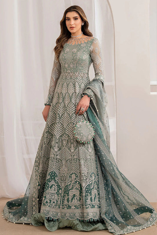 Picture of Jazmin - EMBROIDERED CHIFFON UC 3027 Luxury Embroidered Wedding Formals Edit - Available at Raja Sahib