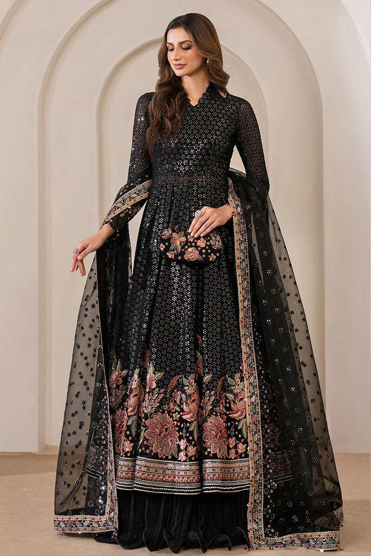 Picture of Jazmin - EMBROIDERED CHIFFON UC 3030 Luxury Embroidered Wedding Formals Edit - Available at Raja Sahib