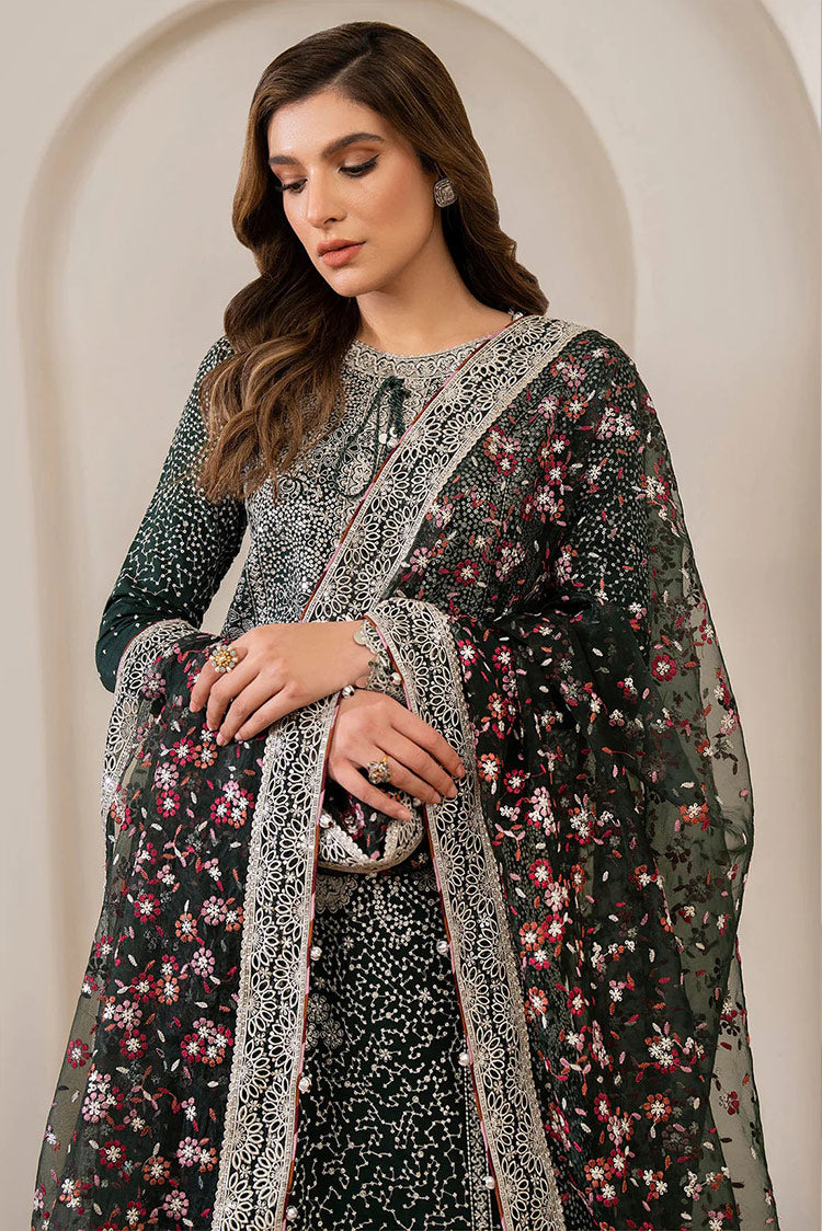 Picture of Jazmin - EMBROIDERED RAW SILK UR 7014 Luxury Embroidered Wedding Formals Edit - Available at Raja Sahib