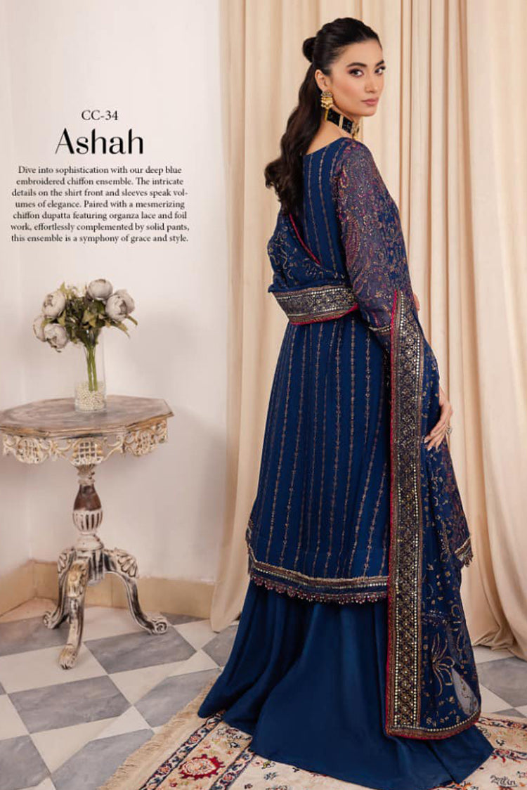 Picture of Iznik - CC 34 Ashah Chinon Luxury Chiffon Collection Vol 1 - Available at Raja Sahib