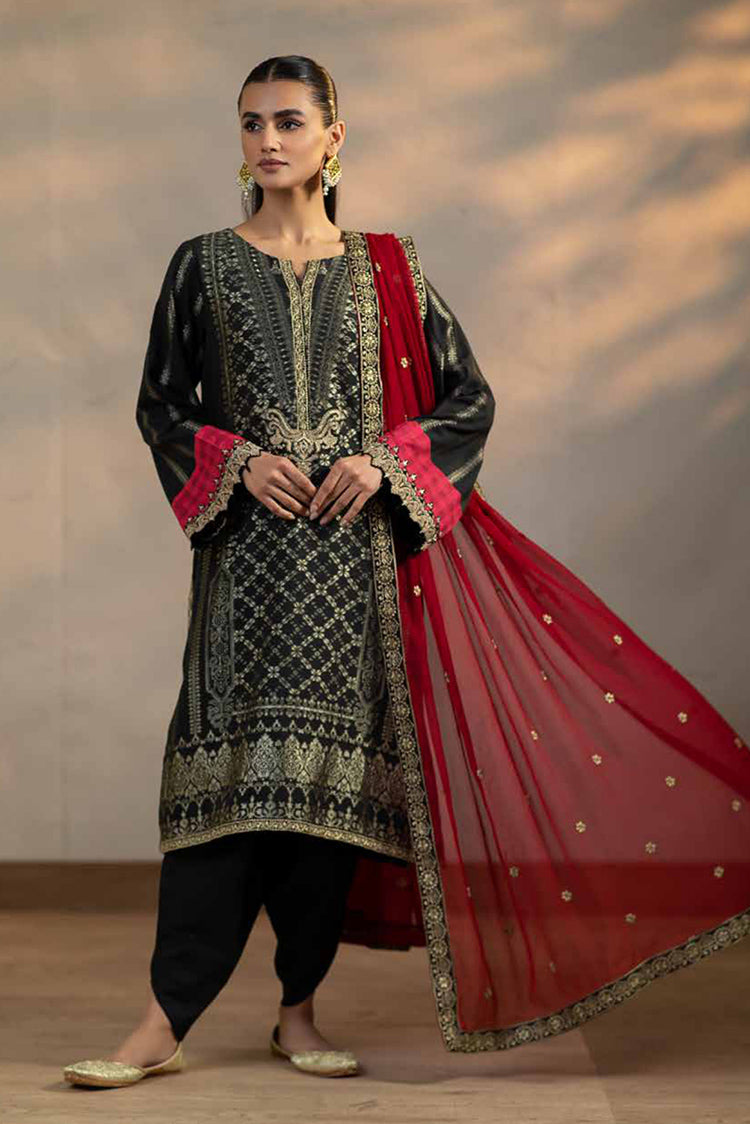 Picture of Charizma - CJ4 01 Embroidered Cambric Jacquard Collection Vol 1 - Available at Raja Sahib