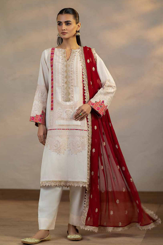 Picture of Charizma - CJ4 05 Embroidered Cambric Jacquard Collection Vol 1 - Available at Raja Sahib