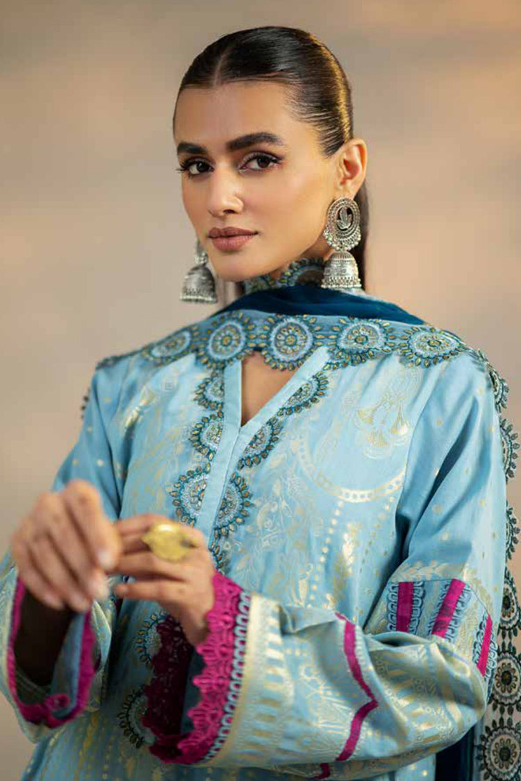 Picture of Charizma - CJ4 07 Embroidered Cambric Jacquard Collection Vol 1 - Available at Raja Sahib