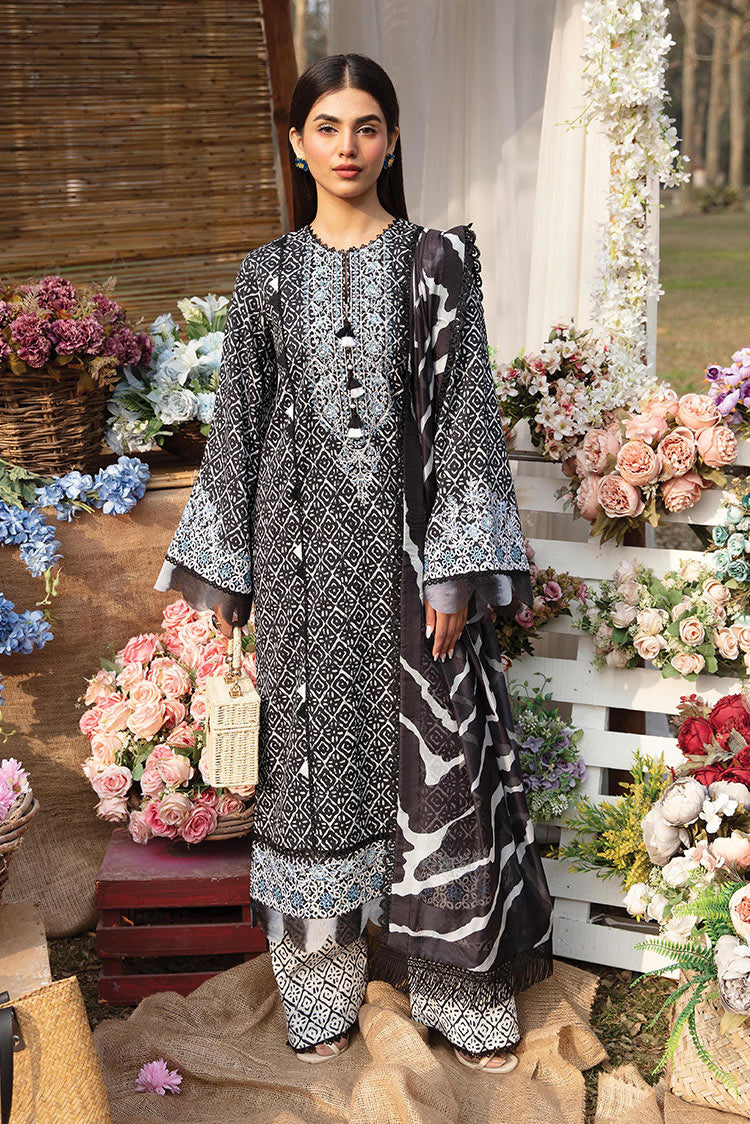 Picture of Ayzel - AZL V1 08 Batflower Summer Dream Embroidered Lawn Collection Vol 1 - Available at Raja Sahib