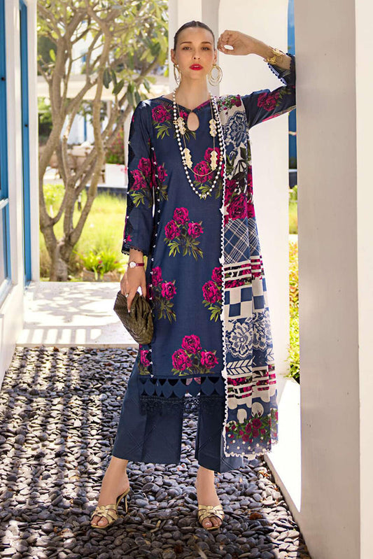 Picture of Elaf - EOP 03B Pattaya Poise Prints Printed Lawn Collection - Available at Raja Sahib