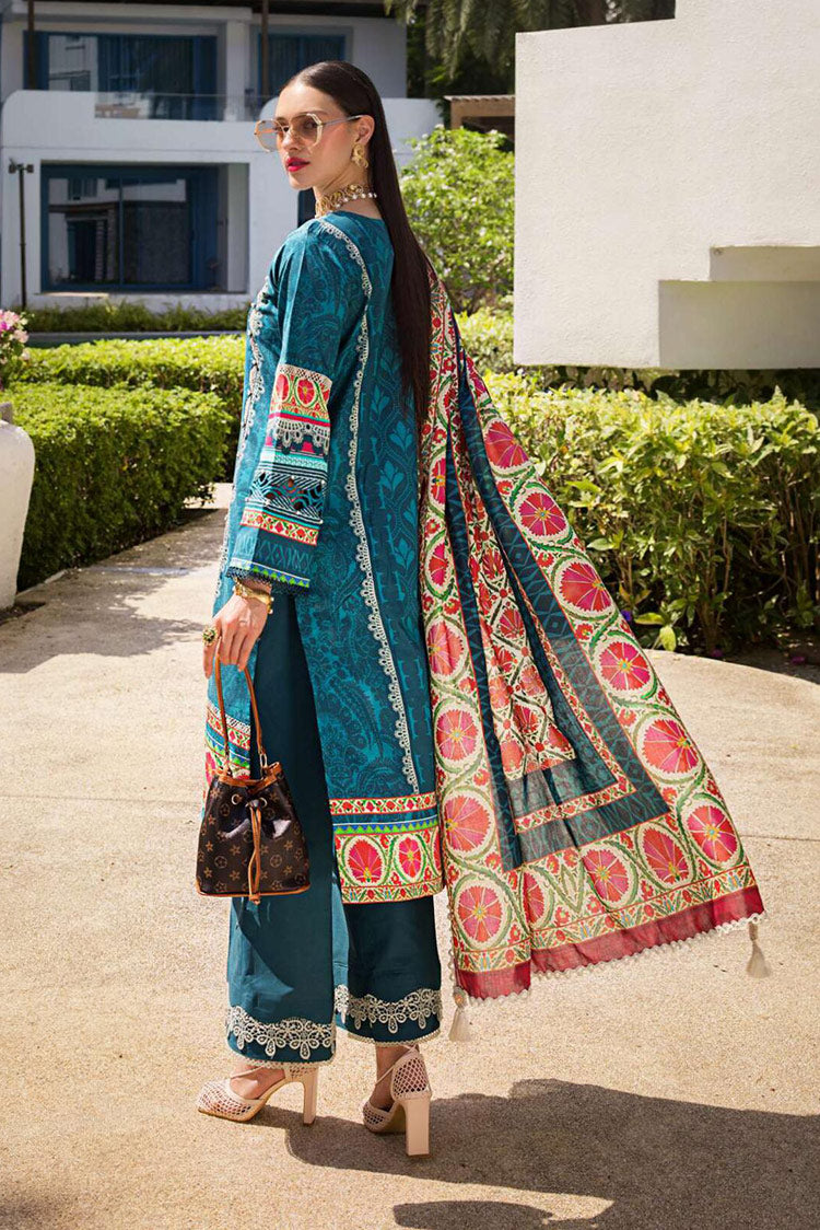 Picture of Elaf - EOP 07A Fauna Prints Printed Lawn Collection - Available at Raja Sahib