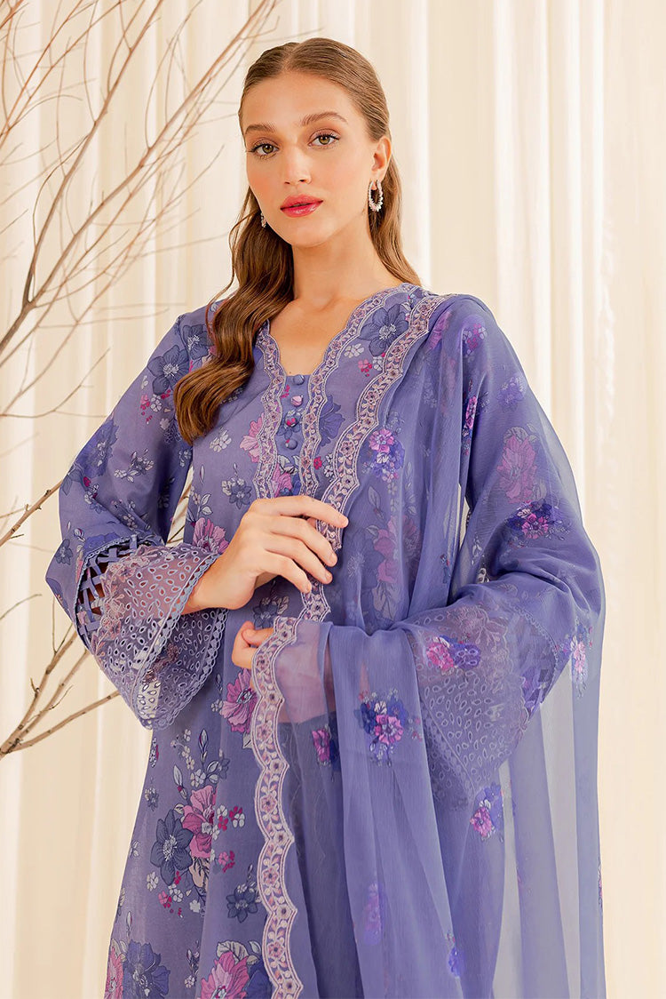 Picture of Farasha - 02 Lavender Bliss Printed Essentials Summer Collection - Available at Raja Sahib