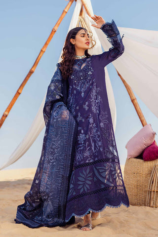 NE 77 NILE BLUE Sehra Embroidered Swiss Lawn Collection