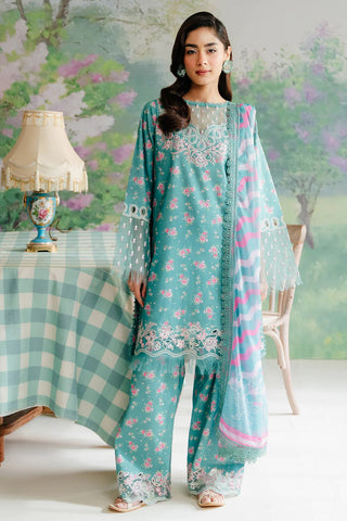 Picture of Afrozeh - AL 24 V1 02 Erasmus The Floral Charm Embroidered Lawn Collection - Available at Raja Sahib