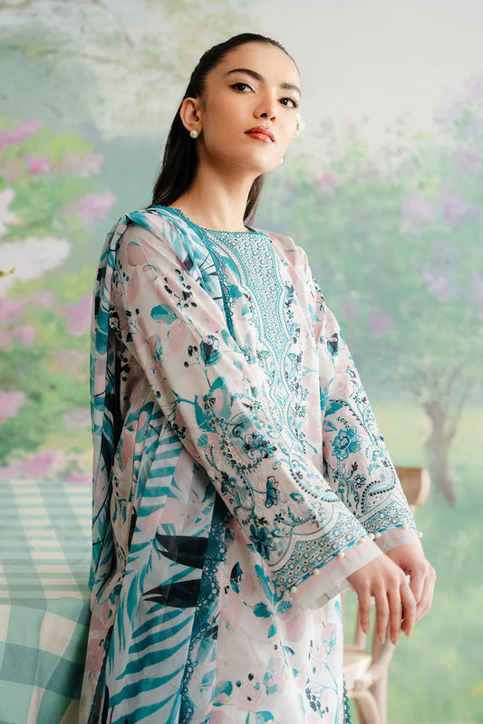 Picture of Afrozeh - AL 24 V1 05 Cashmere The Floral Charm Embroidered Lawn Collection - Available at Raja Sahib