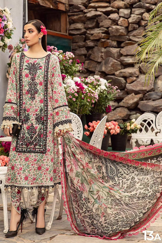 Picture of Maria B - Design 13A M Prints Spring Summer Edit - Available at Raja Sahib