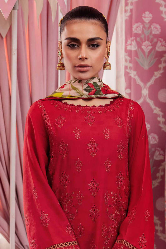 Picture of Nureh - NS 113 Maya Embroidered Dobby Lawn Collection Vol 1 - Available at Raja Sahib