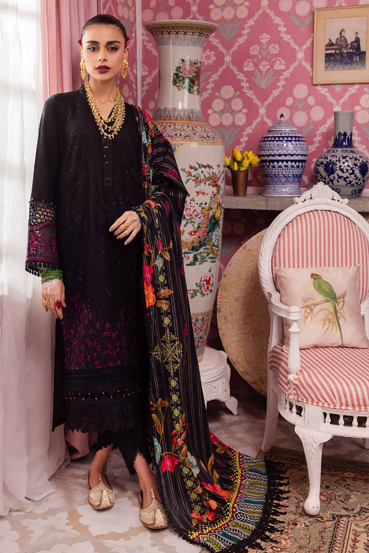 Picture of Nureh - NS 114 Maya Embroidered Dobby Lawn Collection Vol 1 - Available at Raja Sahib