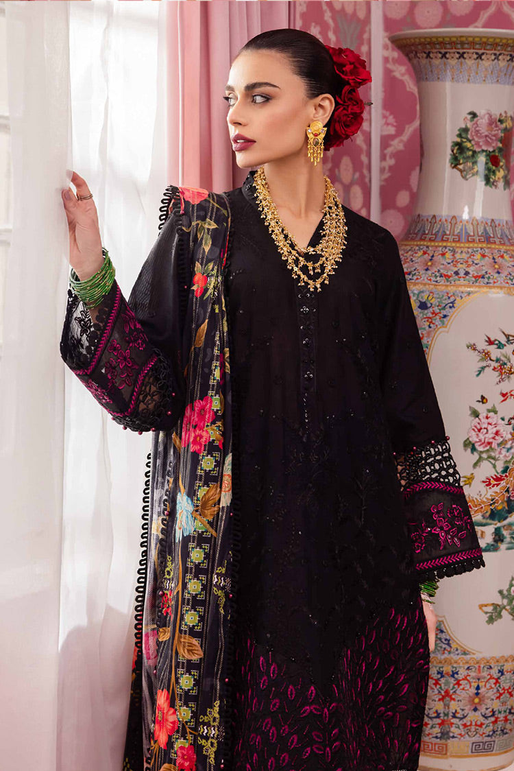 Picture of Nureh - NS 114 Maya Embroidered Dobby Lawn Collection Vol 1 - Available at Raja Sahib