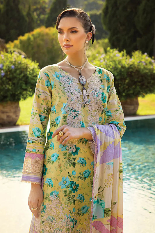 Picture of Elaf - ECT 6B Misty Serenade Print Chikankari Collection - Available at Raja Sahib