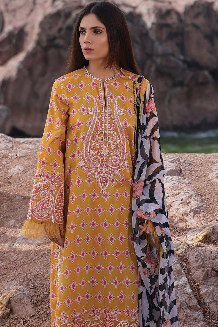 Picture of Ayzel - 10 Meline Tropicana Embroidered Lawn Collection Vol 2 - Available at Raja Sahib