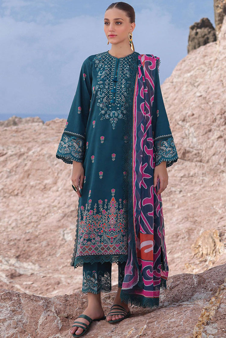 Picture of Ayzel - 07 Peacock Tropicana Embroidered Lawn Collection Vol 2 - Available at Raja Sahib