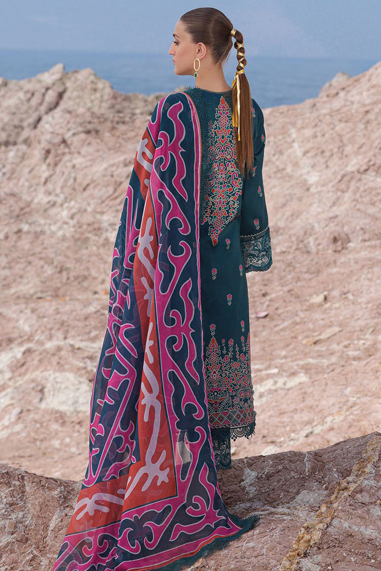 Picture of Ayzel - 07 Peacock Tropicana Embroidered Lawn Collection Vol 2 - Available at Raja Sahib