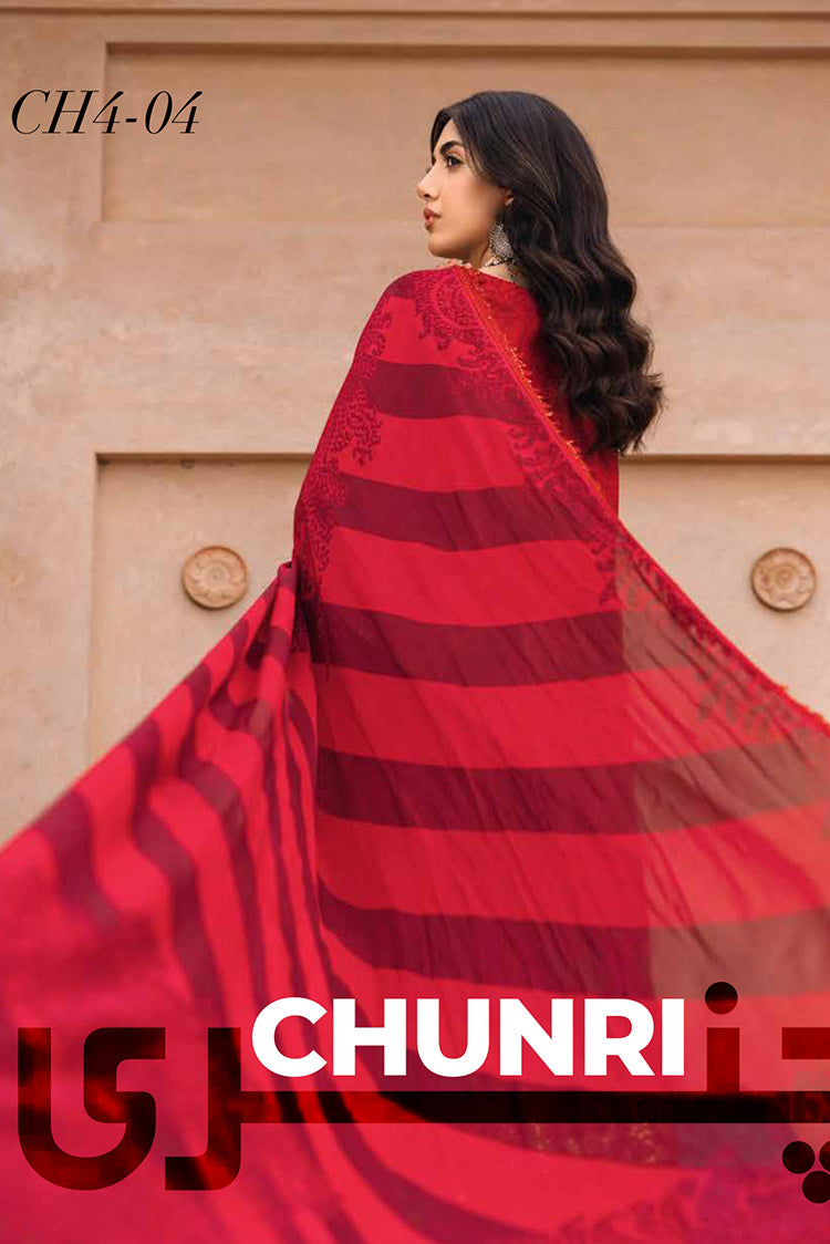 Picture of Charizma - CH4 04 Chunri Embroidered Lawn Collection Vol 1 - Available at Raja Sahib