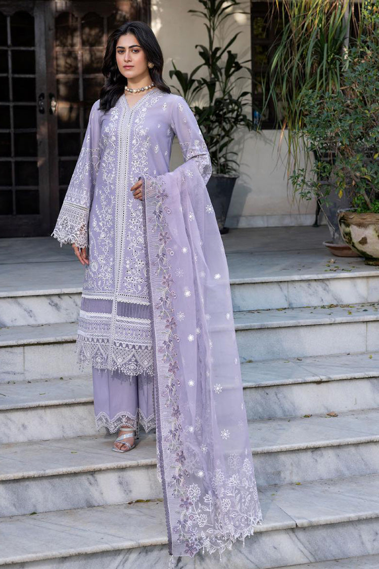 Picture of Farasha - 02 LILAC FLORINE Bahaar Embroidered Lawn Collection - Available at Raja Sahib