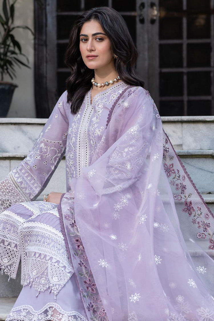 Picture of Farasha - 02 LILAC FLORINE Bahaar Embroidered Lawn Collection - Available at Raja Sahib