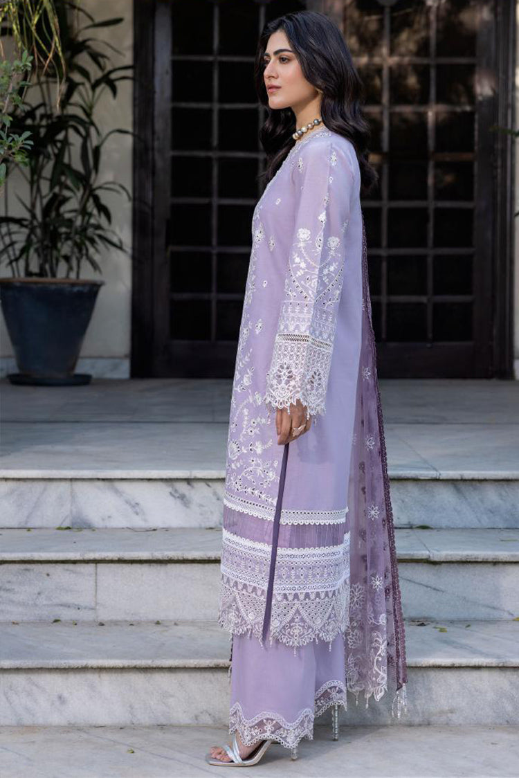 Picture of Farasha - 02 LILAC FLORINE Bahaar Embroidered Lawn Collection - Available at Raja Sahib