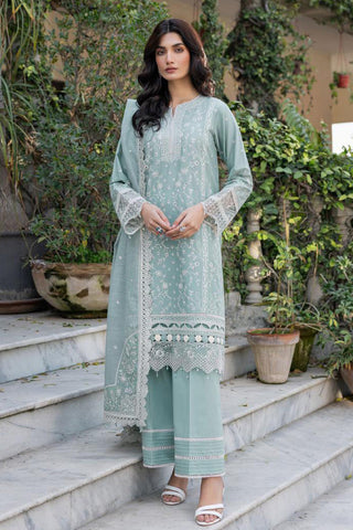 03 AQUA PEARL Bahaar Embroidered Lawn Collection