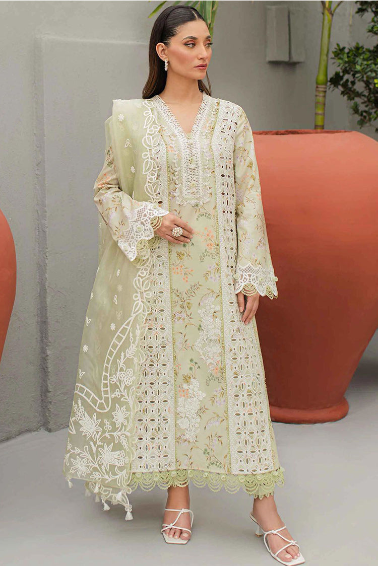 Picture of Qalamkar - JK 01 Eulalia Qline Lawn Collection - Available at Raja Sahib