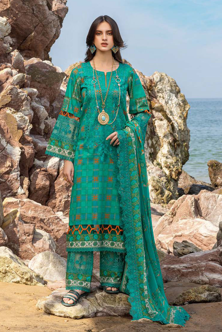 Picture of Charizma - SN4 01 Sunshine Premium Embroidered Lawn Collection Vol 1 - Available at Raja Sahib