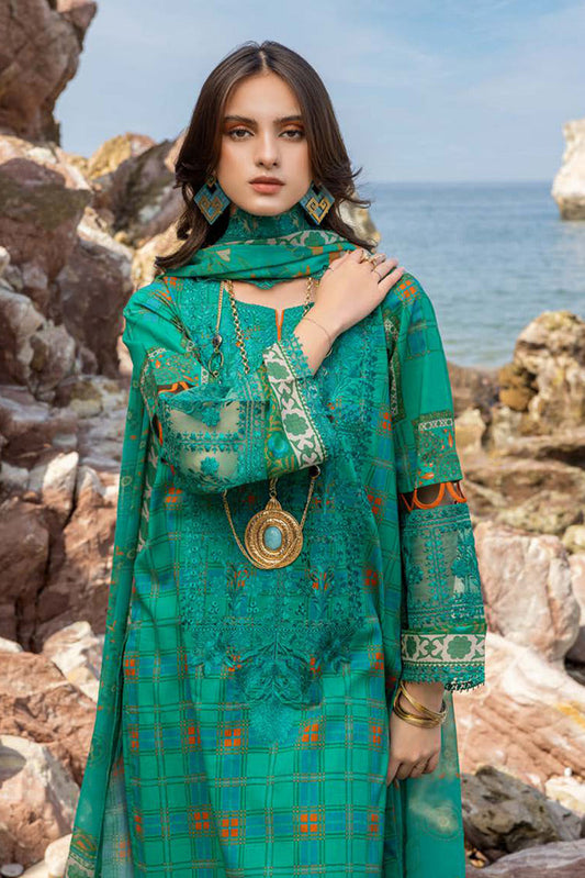 Picture of Charizma - SN4 01 Sunshine Premium Embroidered Lawn Collection Vol 1 - Available at Raja Sahib