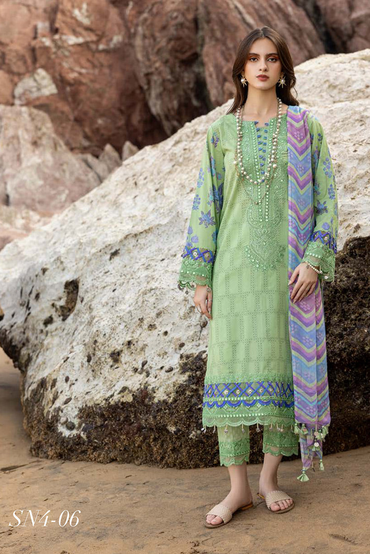 Picture of Charizma - SN4 06 Sunshine Premium Embroidered Lawn Collection Vol 1 - Available at Raja Sahib