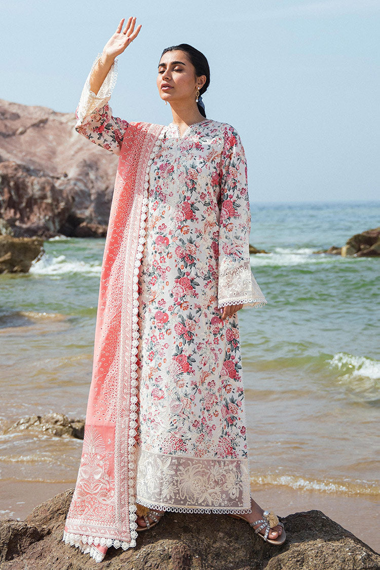 Picture of Afrozeh - Gardenia AL 24 V2 02 Summer Together Lawnkari Collection Vol 2 - Available at Raja Sahib