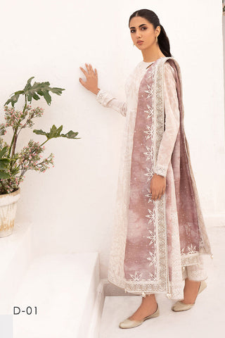 Picture of Jazmin - Design 01 Delia Embroidered Lawn Collection - Available at Raja Sahib