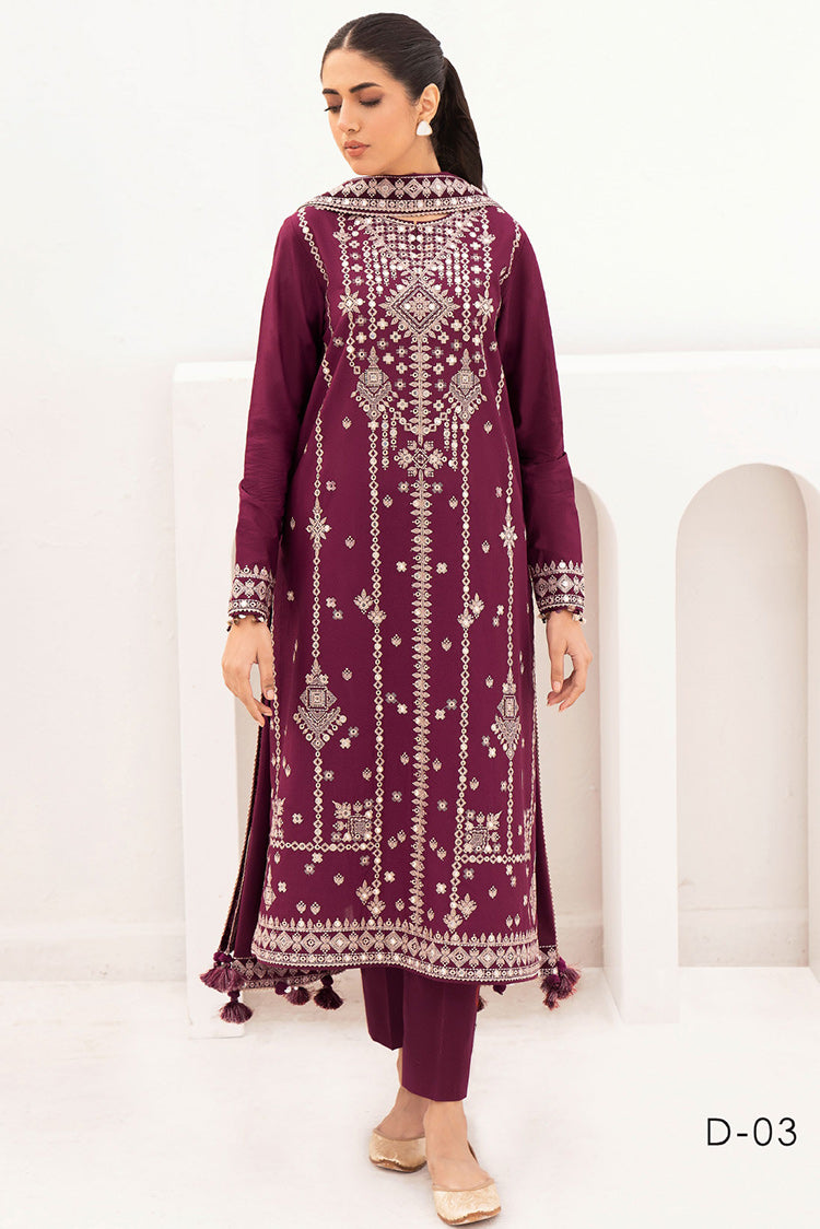 Picture of Jazmin - Design 03 Delia Embroidered Lawn Collection - Available at Raja Sahib