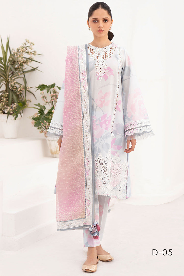 Picture of Jazmin - Design 05 Delia Embroidered Lawn Collection - Available at Raja Sahib