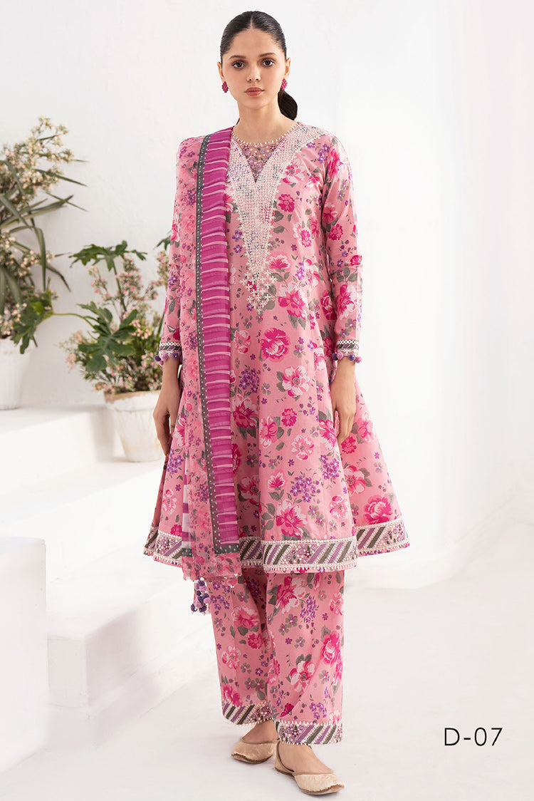 Picture of Jazmin - Design 07 Delia Embroidered Lawn Collection - Available at Raja Sahib