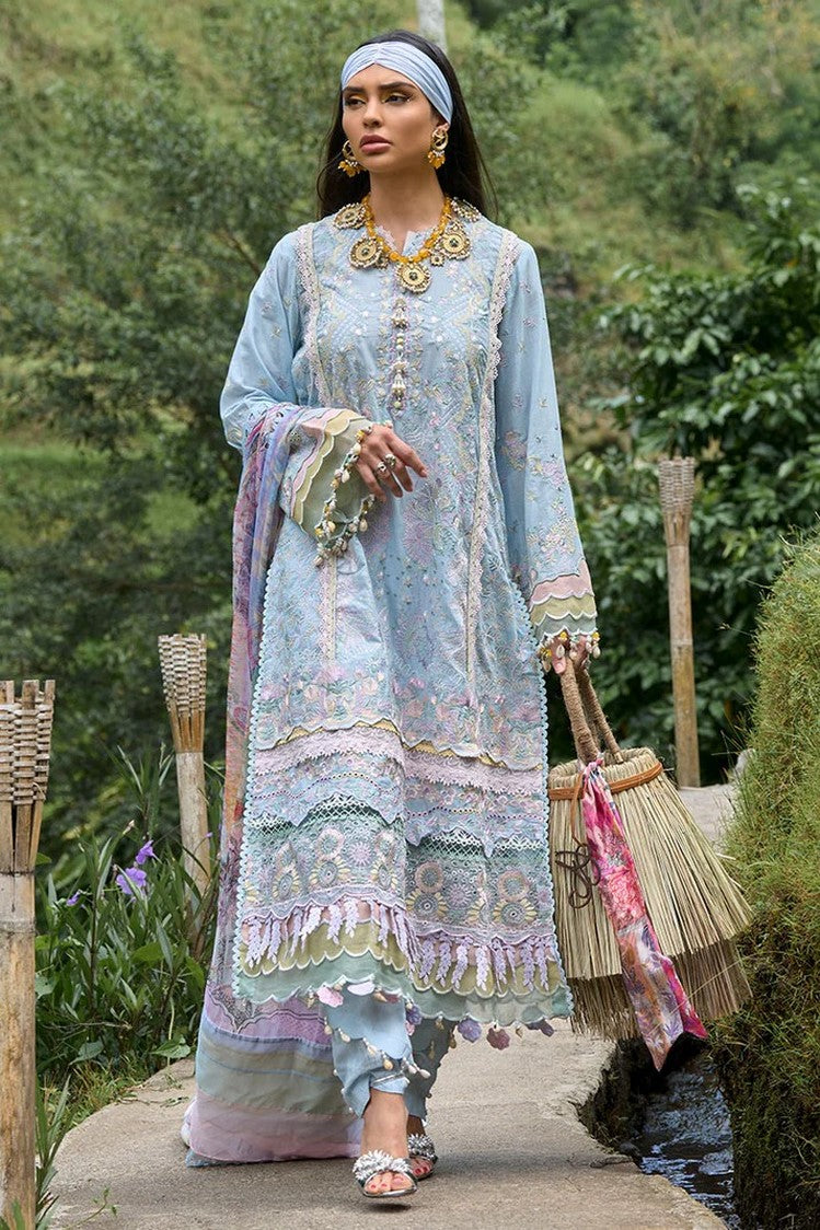 Picture of Ansab Jahangir - AJ LL 24 10 Heliconia Zoha Luxury Lawn Collection - Available at Raja Sahib