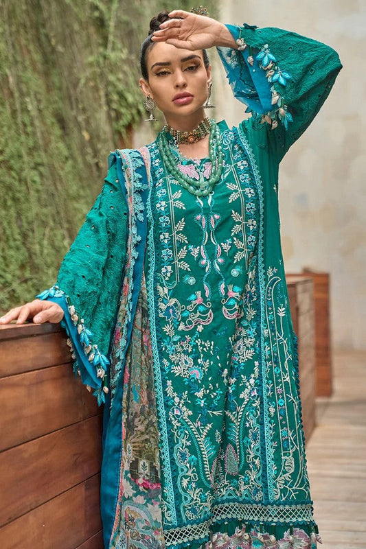 Picture of Ansab Jahangir - AJ LL 24 11 Frangipani Zoha Luxury Lawn Collection - Available at Raja Sahib