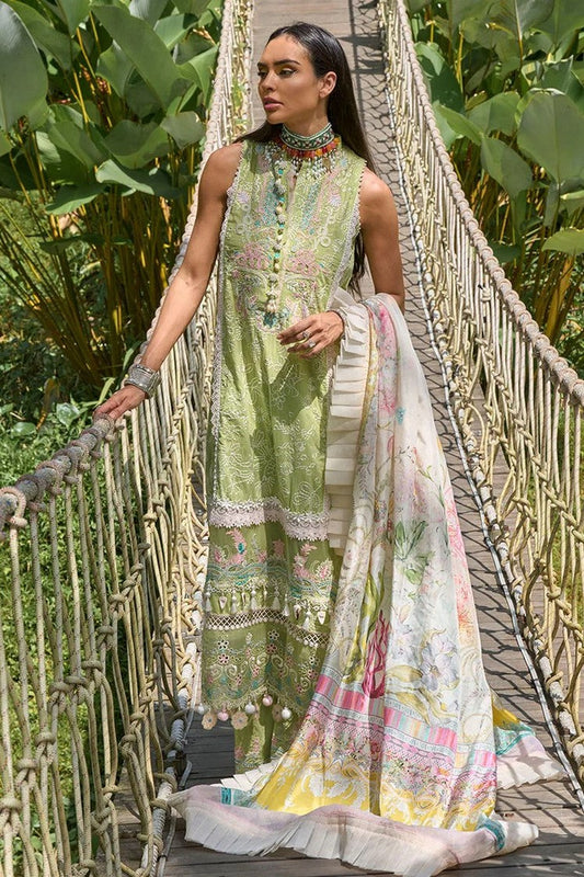 Picture of Ansab Jahangir - AJ LL 24 02 Lotus Pod Zoha Luxury Lawn Collection - Available at Raja Sahib