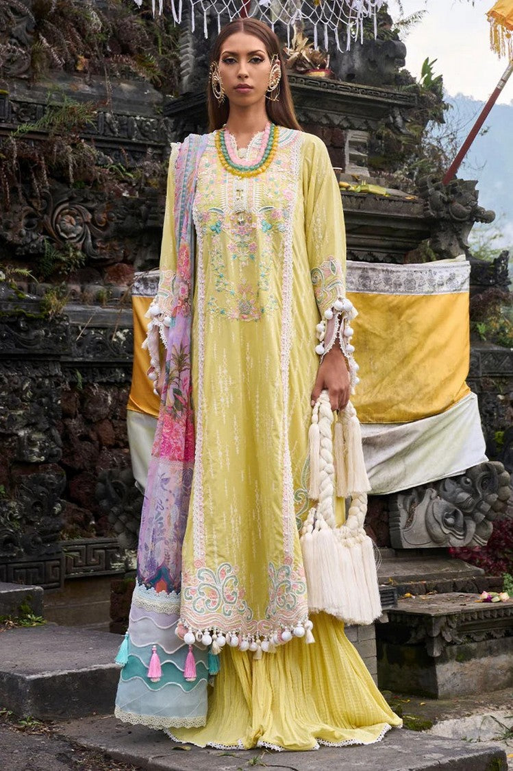 Picture of Ansab Jahangir - AJ LL 24 06 Marigold Zoha Luxury Lawn Collection - Available at Raja Sahib