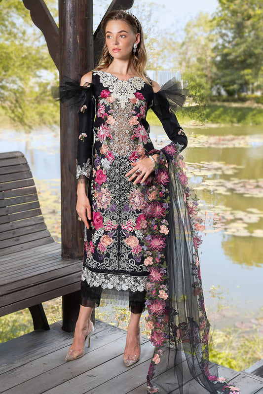 Picture of Asifa & Nabeel - EUPHORIA (RRL 06) Rosemary & Ruffles Luxury Lawn Collection - Available at Raja Sahib